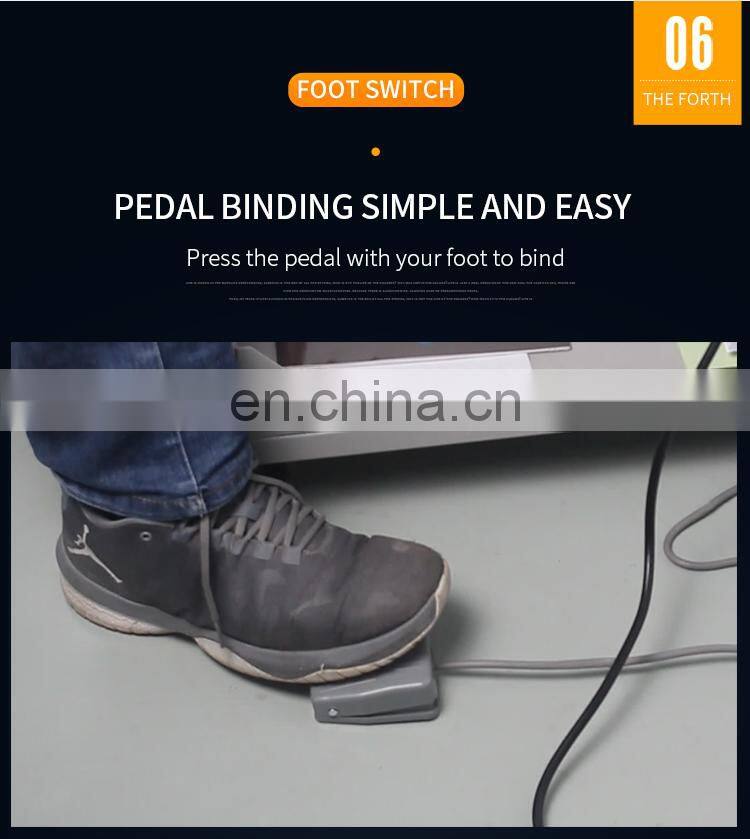 Double-heads wire binding machine for netbooks