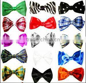 China supplier polyester pre tie/satin ribbon bow with wire twist