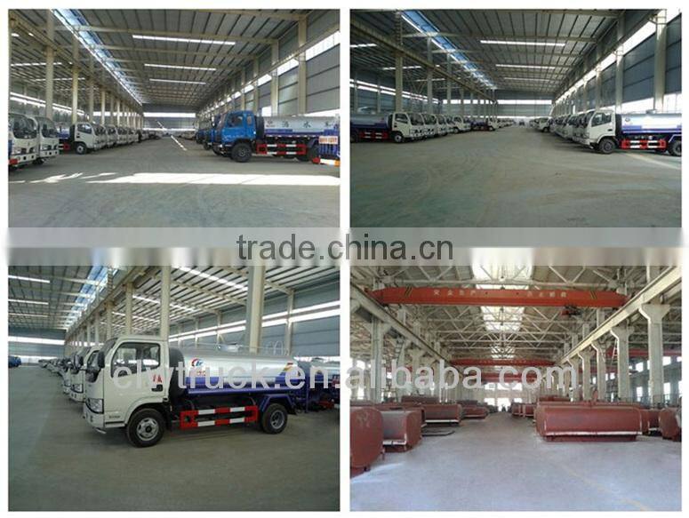 Dongfeng 5000L high pressure cleaning truck with snow sweeping equipment