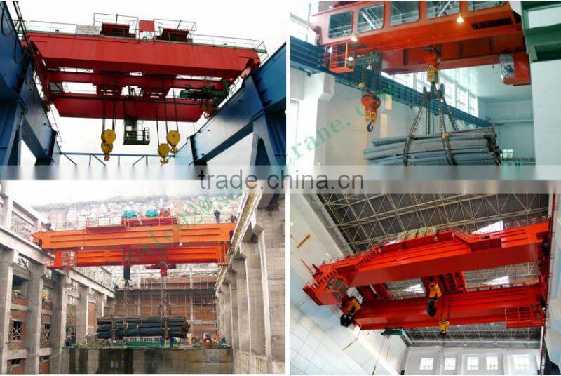 Mobile Rail-Way Double Trolley Overhead Crane For Lifting goods