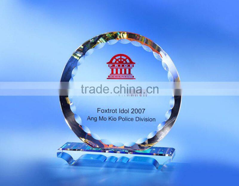 wholesale cryystal glass champions league trophy for gifts