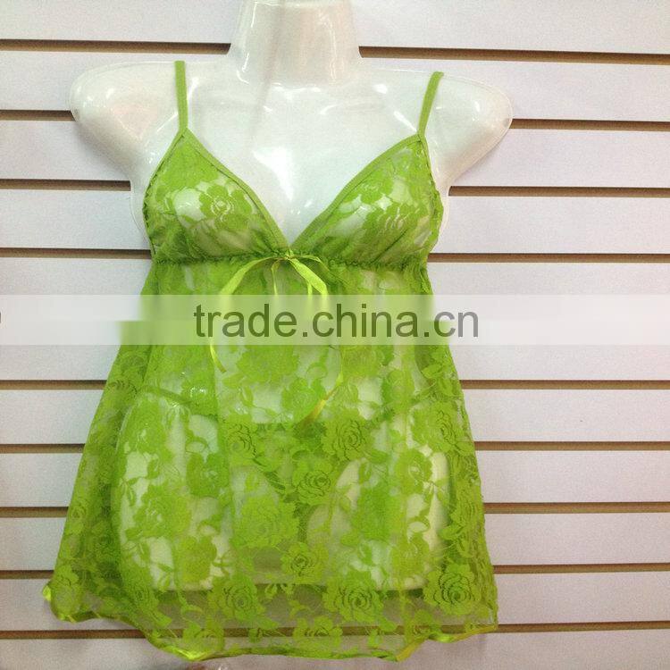 1.23USD Wholesale Mixing 14 Models Sexy Transparent pajama G string Inside/pyjamas/Sleepwear (qqsy058)