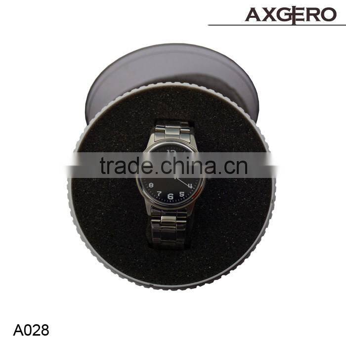 Popular Round gift boxes for watch, Clear plastic watch packaging box