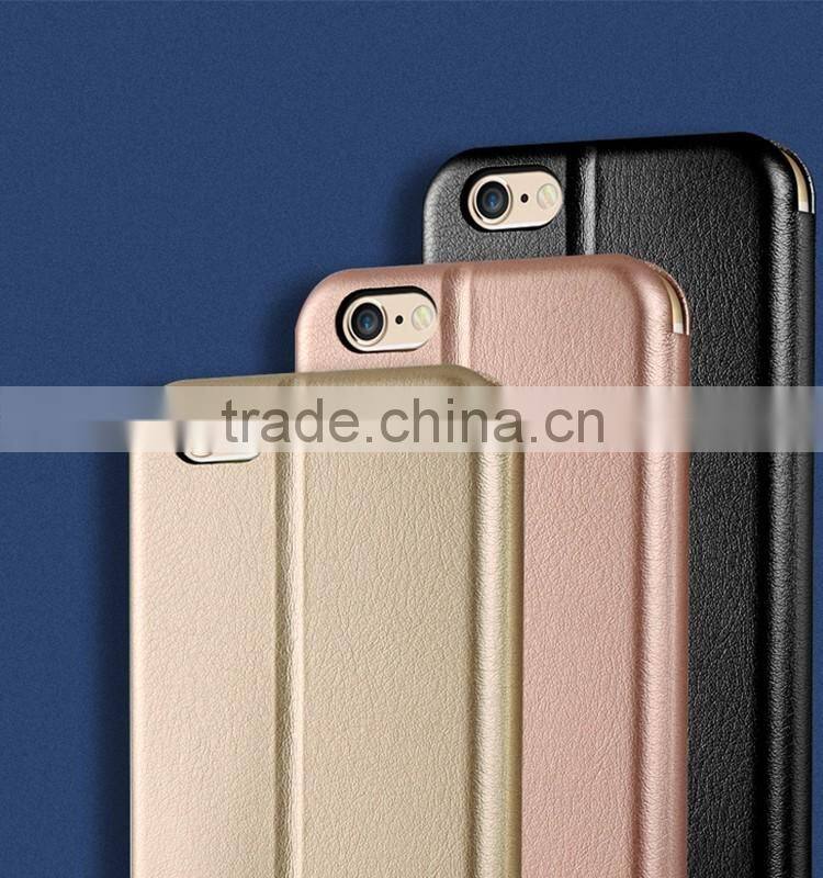 Excellent quality top sell flip leather for iphone 6 6S 6 plus with small MOQ