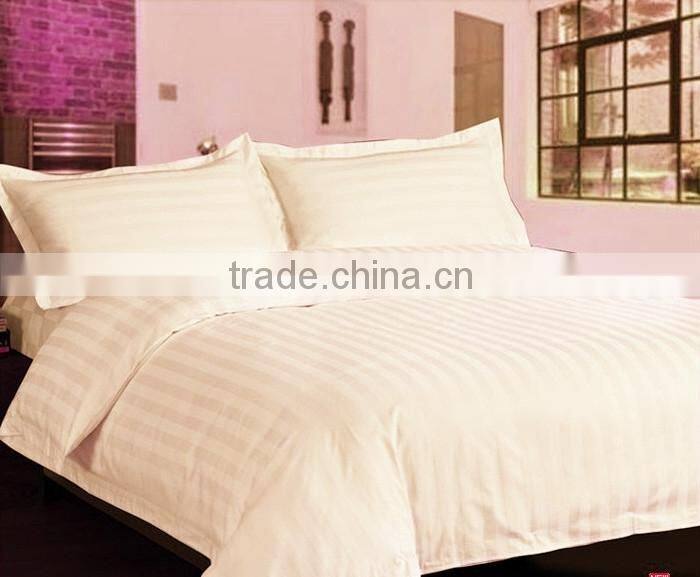 100%cotton hotel stripe sheet set