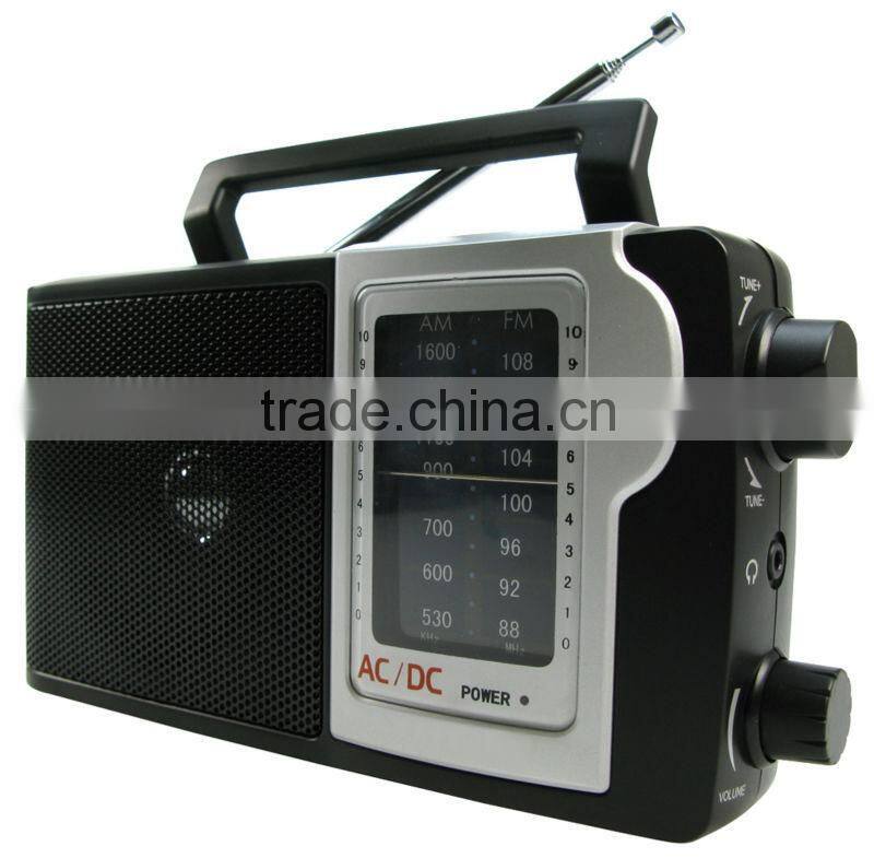 Cheap Classical Black Design Portable Analogue AM FM Radio
