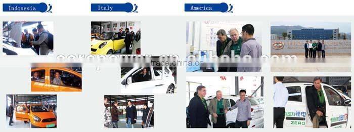 4 seats green car vehicle electric car automobile