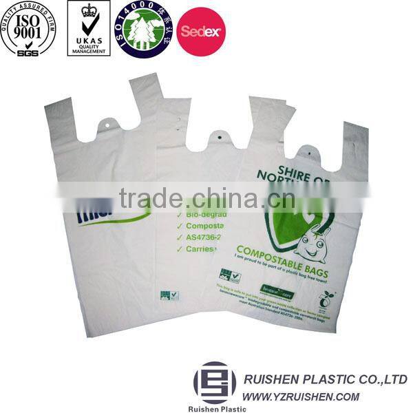 Striped HDPE Material T-shirt Packing Bag