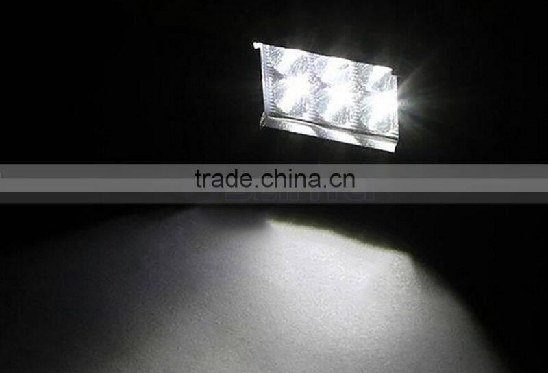 18W 4 inch 6 X 3W IP67 Waterproof TRUCK/BOAT/JEEP/SUV LED Work Light Bar