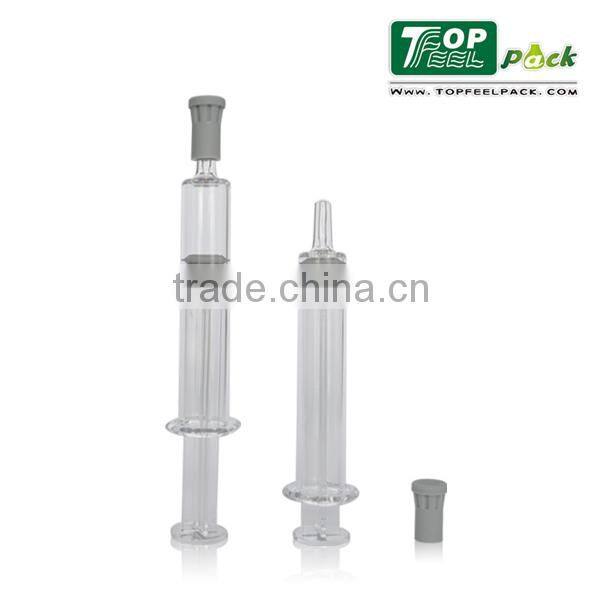Mini small size 2ml syring for cosmetic packaging , for eye serum care