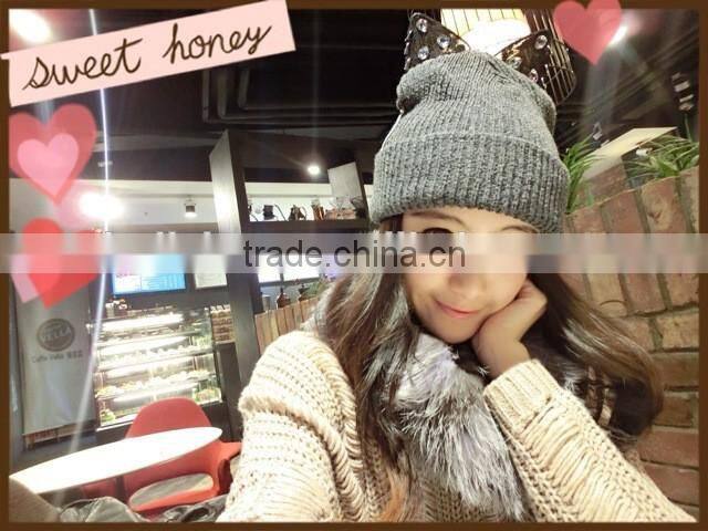 Hot Selling Super Star Rihanna Same Style Lace Cat Ear with Jewelry Embroidery Ladies Hat