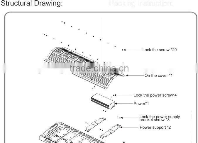 New design PC cooler housing IP65 LED street light 180W for highway