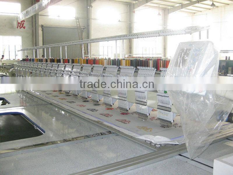 9 needles 21 heads computerized flat embroidery machine