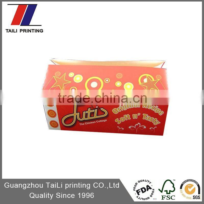 Custom different types of food packaging box