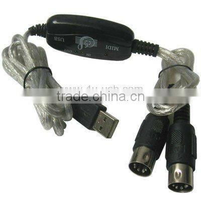 High quality USB to MIDI keyboard Interface Converter Cable