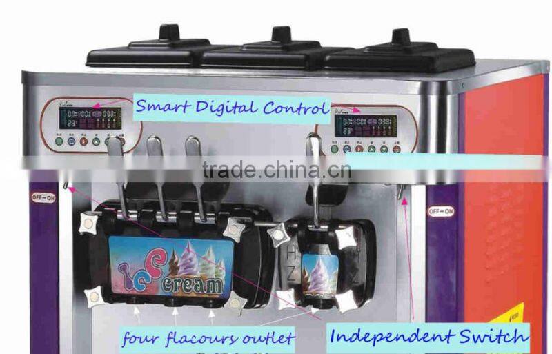 Hot sale ice cream maker machine for soft ice cream making