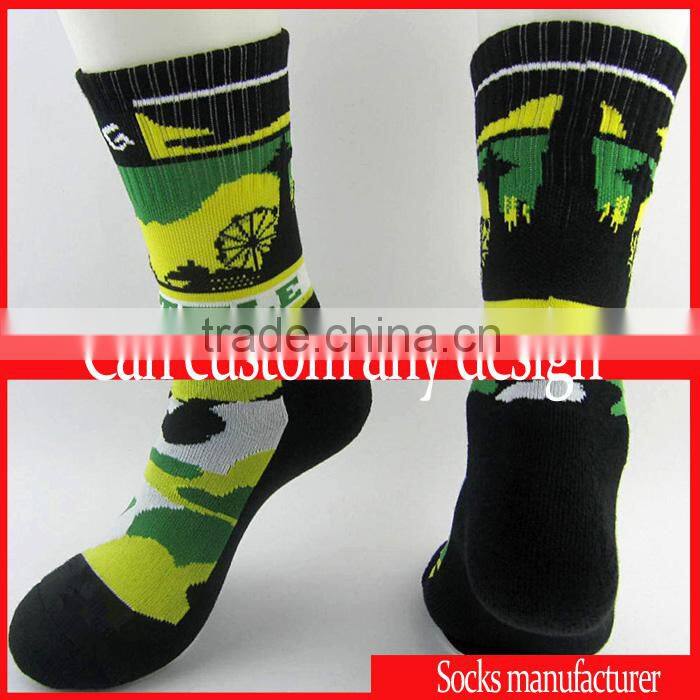 Cotton spandex cheap long thermal soccer socks kids