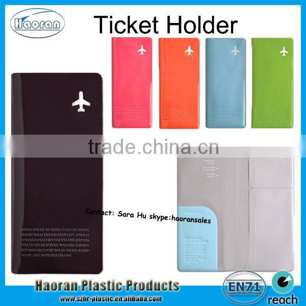 Vinyl ticket pouch,lottery ticket holder,plastic insurance ticket pocket