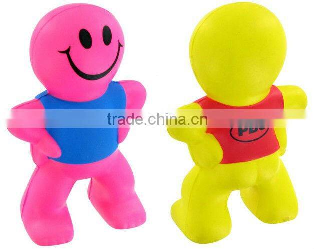 rainbow PU foam brain anti stress toy brain