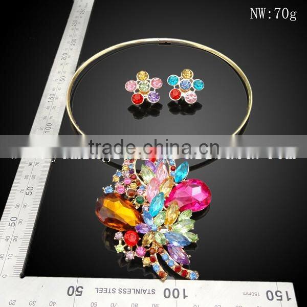 hot sale sample choker crystal chain necklace collar