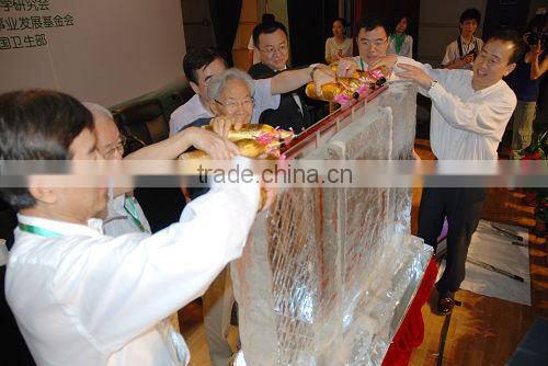 GH-IS011 clear acrylic ice sculpture luge, acrylic led sculptures