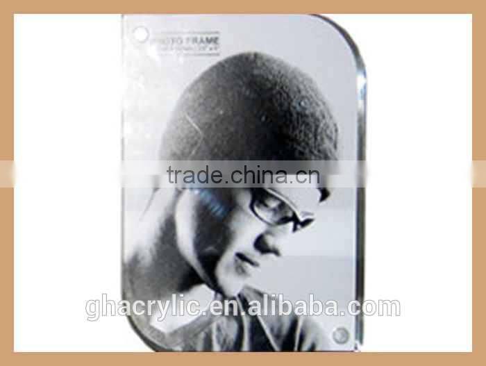 Rotating rectangle acrylic photo frame,customized design
