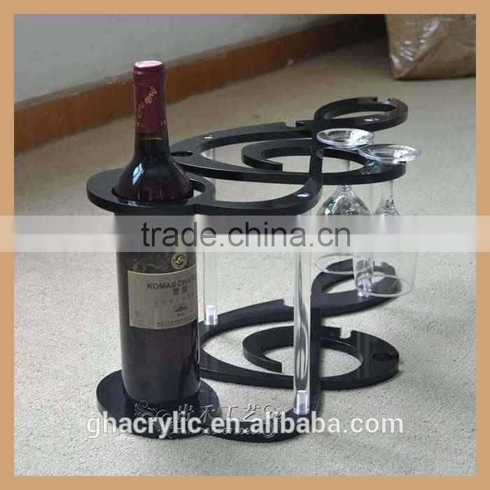 acrylic wine rack black color