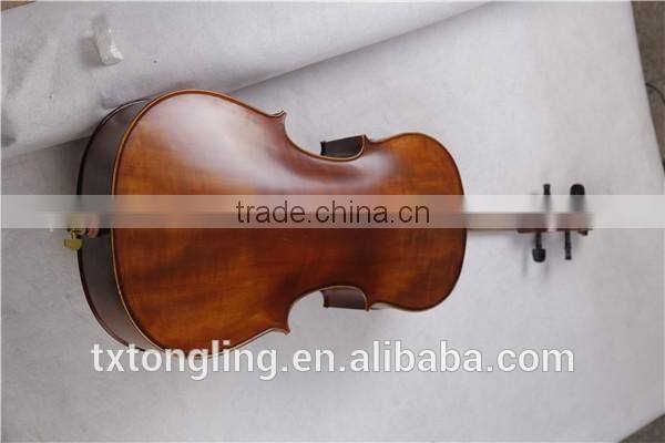 OEM Solid Wood Top Material And Electric Material Ebony Wood Fingerboard Cello TL013-1