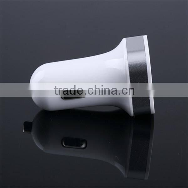 double USB mobile phone car chargers with logo printing