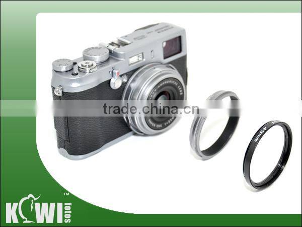 Kiwifotos Lens adapter tube LA-49X100 provides 49mm filter mount for Fujifilm Finepix X100/X100s camera