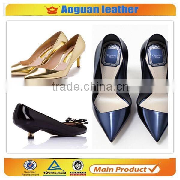 Guangzhou hot sell PU leather for man shoes with good quality