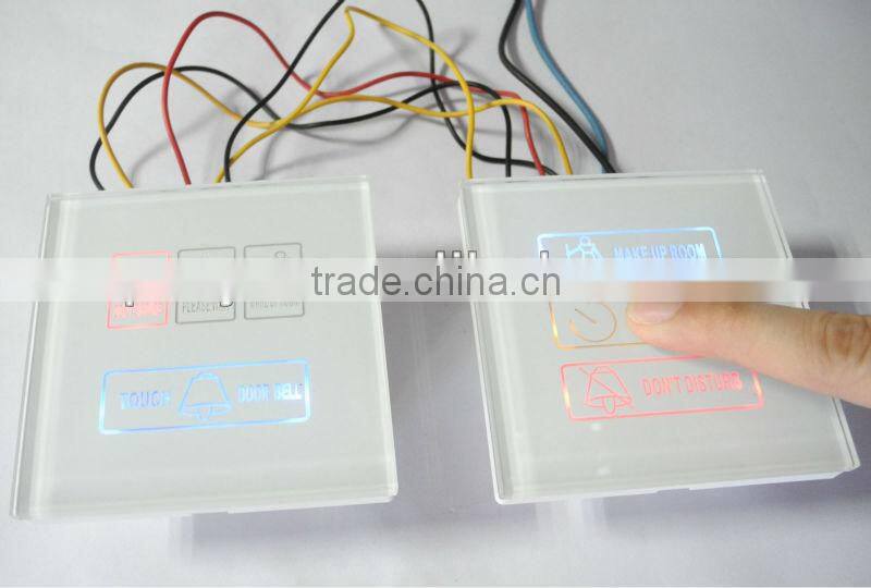 Hotel Electronic Doorplate, LED Room Number Display, Touch Doorbell