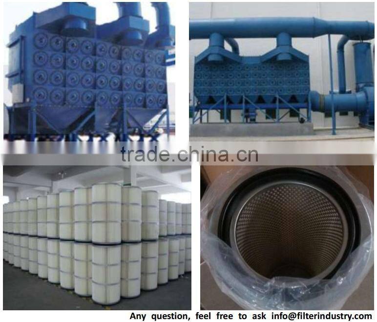 Square plate dust air filter cartridge