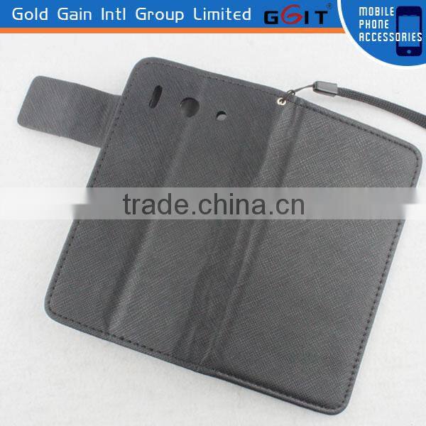 2014 High-end PU Leather+TPU Tray Flip Cover for Huawei G510