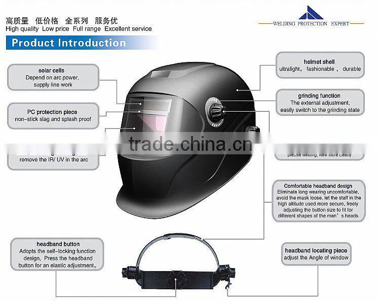 Solar Auto darkening welding helmet decal en379