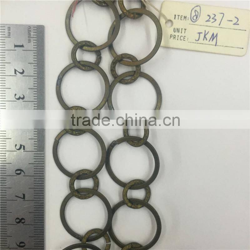 Popular decorative brass handmake chain,Bucket link chain.Clothing chain, waist chain, bag chain, key chain