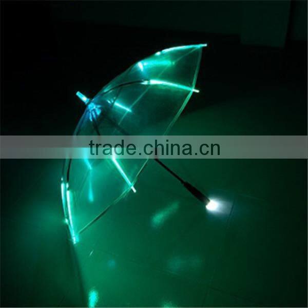 Wholesale automatic open and luminous LED umbrella head knocked cloth
