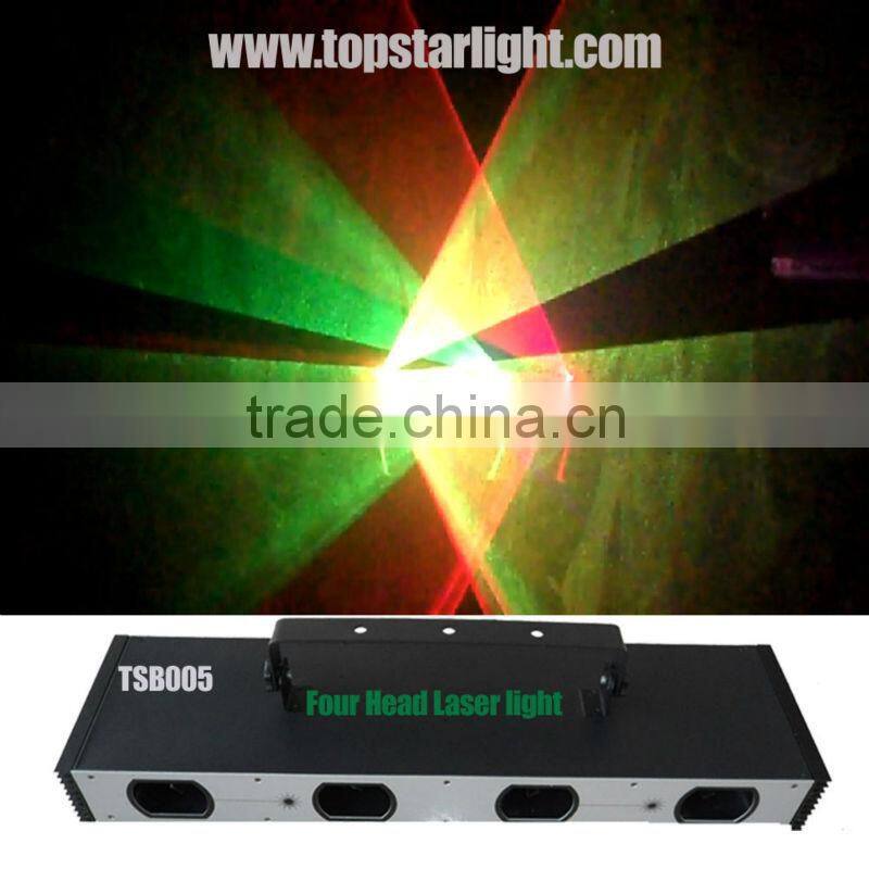 Four head RGB or RGBY or RGB+UV color laser/laser disco effect light