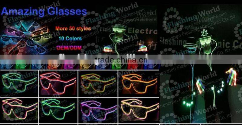 customerized High brightness el running color wire