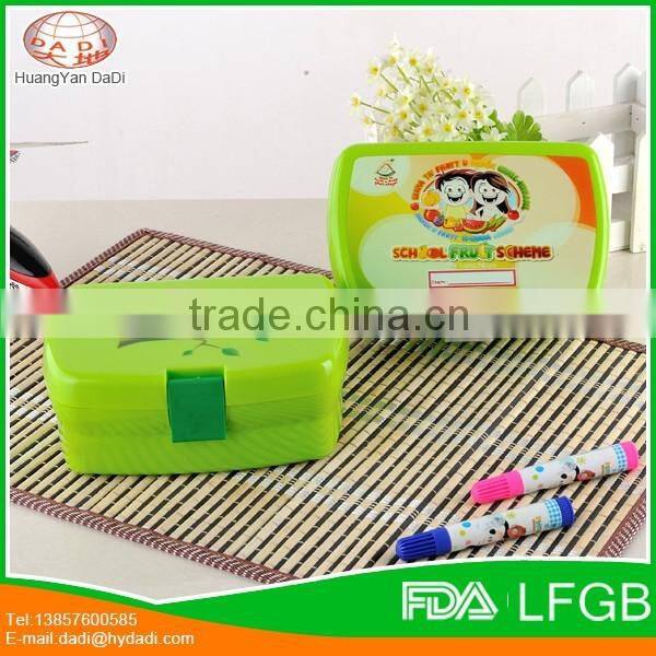 Customized plastic food warmer lunch box for kids , kids lunch box with water bottle