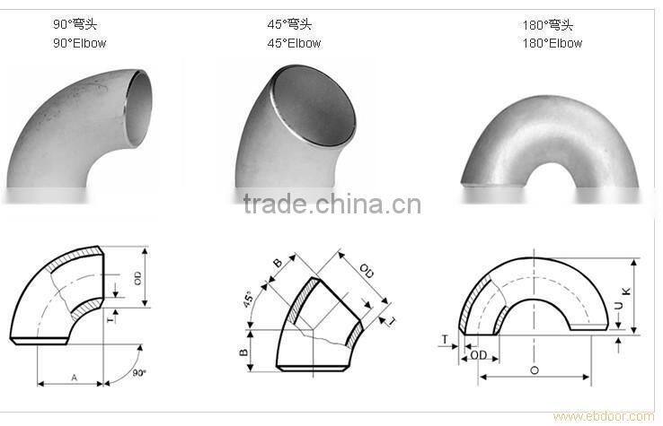 nickel NO200 flange elbow 90 degree oil pipeline fitting baoji price