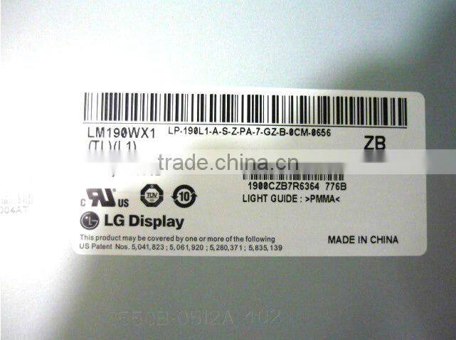 New A Original LCD for LG 19" LCD Screen (LM190WX1 TL L1)