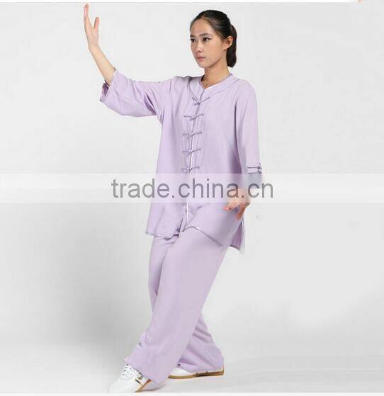 2016 latest Cotton & Silk Tai Chi Uniforms Womens Girls Wushu suit daily exercise clothes