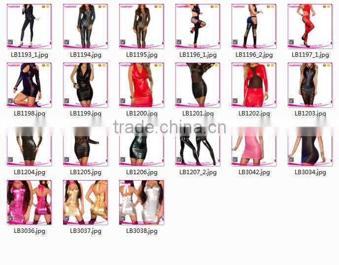 High quality sexy leather black tight lingerie for sale