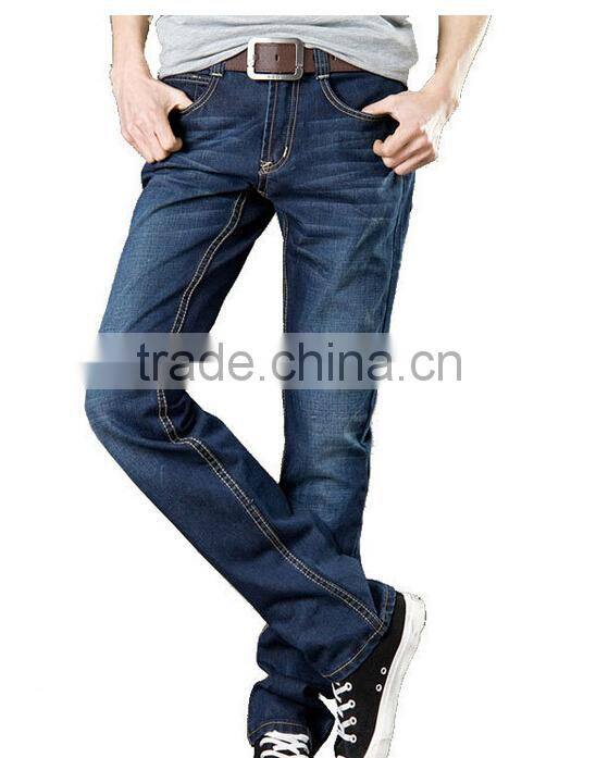 european-styled denim jeans straight jeans men baggy jeans