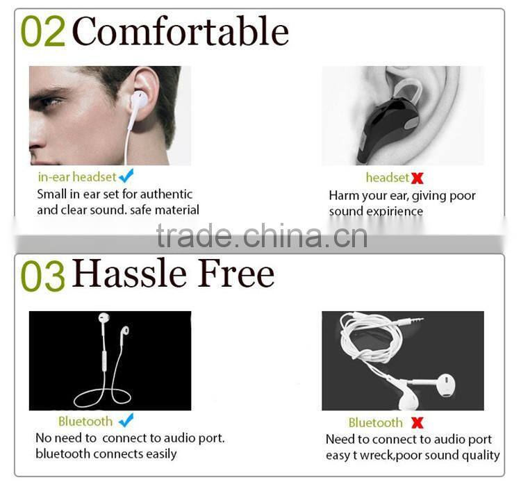 New Blutooth Headset Fineblue Mate7 Stereo Blutooth Headset Wireless Headphone Answer Call Listen Music Sport Headset