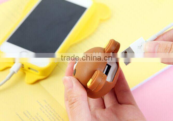 Portable Cute Cartoon usb Traval Charger for iphone Charger,Christmas Mini Gift Micro usb Home Charger Adapter
