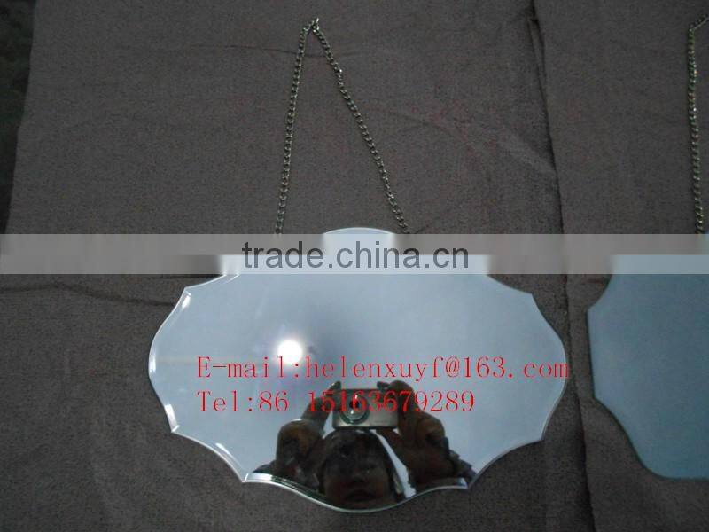 20x30cm assorted hanging mirrors with metal chain for your wall decorative