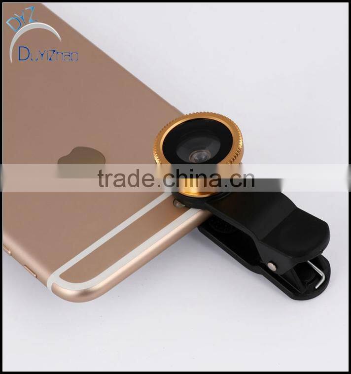 3 in 1 mobile phone wide-angel supper macro fisheye lens for cell phone camera lens