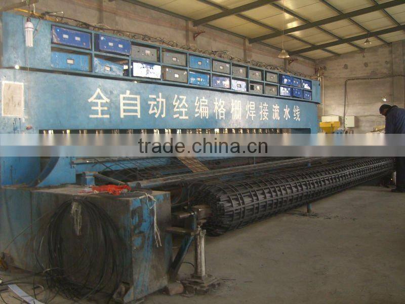 (Factory)54.5mx6m,85KN/m--85KN/m,High Tensile Strength Steel--Plastic Geogrid